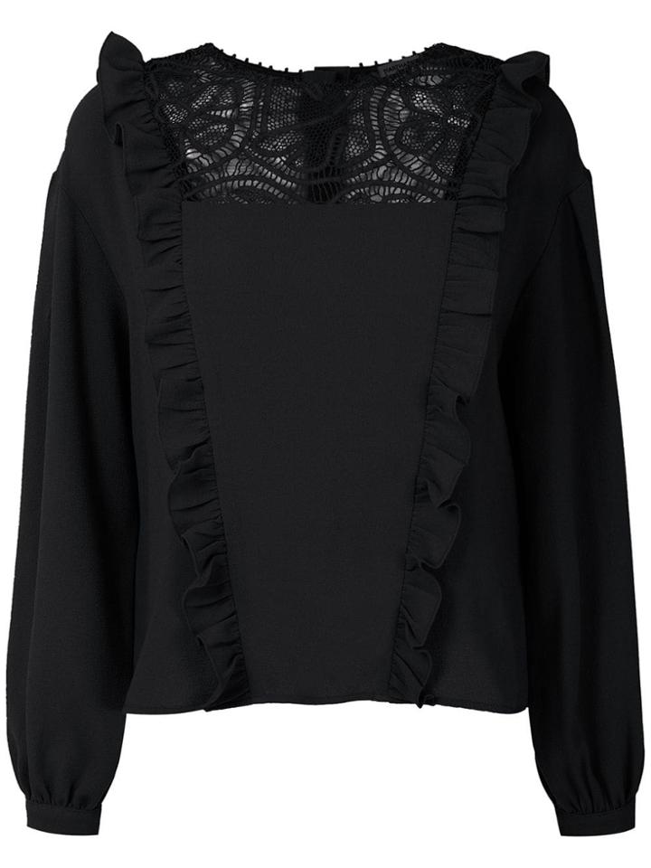 Martha Medeiros Renascença Ruffle Top - Black