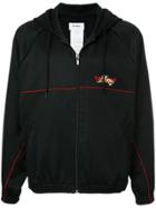 Doublet Embroidered Zipped Hoodie - Black