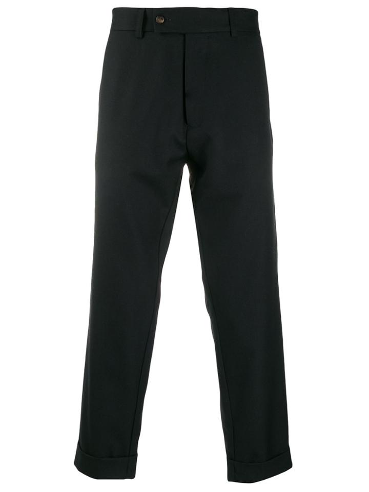 Société Anonyme Cropped Straight Leg Trousers - Black