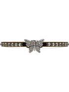 Gucci Crystal Studded Butterfly Choker - Black