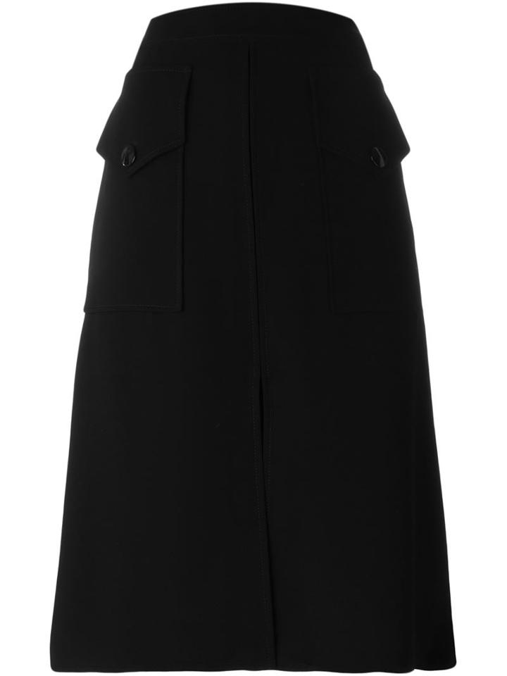 Barbara Bui A-line Pocket Skirt, Women's, Size: 40, Black, Polyester
