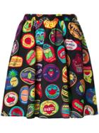 Love Moschino Fruit Sticker Skirt - Black
