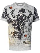 Etro Printed Crew Neck T-shirt - Grey