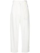 Jil Sander Wide Leg Trousers - White