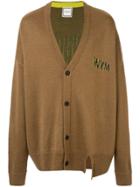 Wooyoungmi Oversized Logo Cardigan - Brown