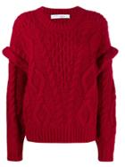 John Smedley Orchid V-neck Jumper - Red