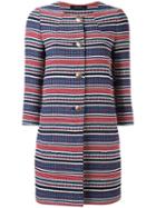Tagliatore Patterned Coat, Women's, Size: 42, Cotton/polyester/acrylic