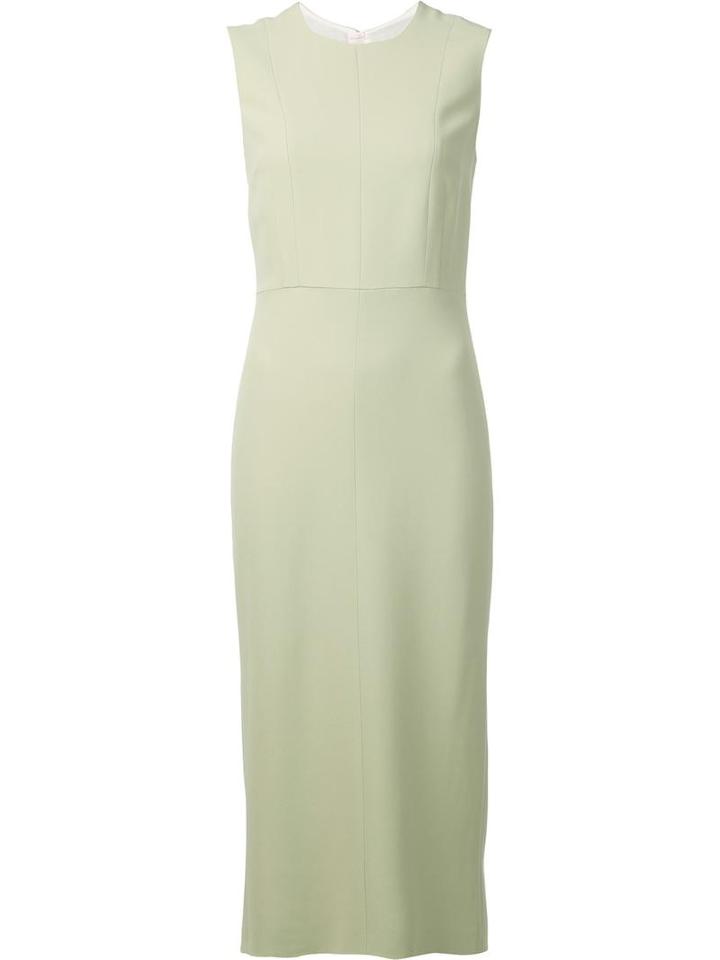 Rochas Sleeveless Mid Dress, Women's, Size: 44, Green, Viscose/acetate/spandex/elastane