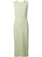 Rochas Sleeveless Mid Dress, Women's, Size: 44, Green, Viscose/acetate/spandex/elastane