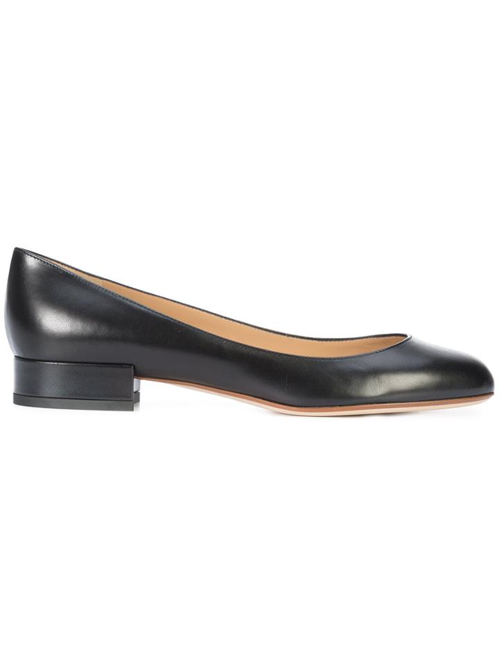 Francesco Russo Low Heel Ballerinas - Black