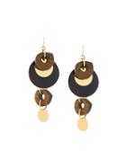 Marni Mixed Pendant Earrings, Women's, Brown