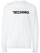 Alyx 'techno' Sweatshirt, Adult Unisex, Size: Small, White, Cotton/spandex/elastane