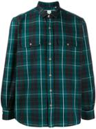 Finamore 1925 Napoli Checked Chest Pocket Shirt - Green