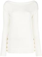 Ralph Lauren Collection Sailor Detail Sweater - White