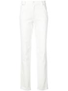 Vanessa Seward - Straight Jeans - Women - Cotton/polyurethane - 38, White, Cotton/polyurethane