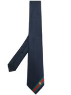 Gucci Web And Bee Tie - Blue