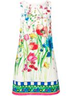 Blugirl Watercolour Floral Print Shift Dress - Neutrals