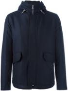 Eleventy Hooded Jacket, Men's, Size: Xxl, Blue, Polyester/viscose/cashmere/wool