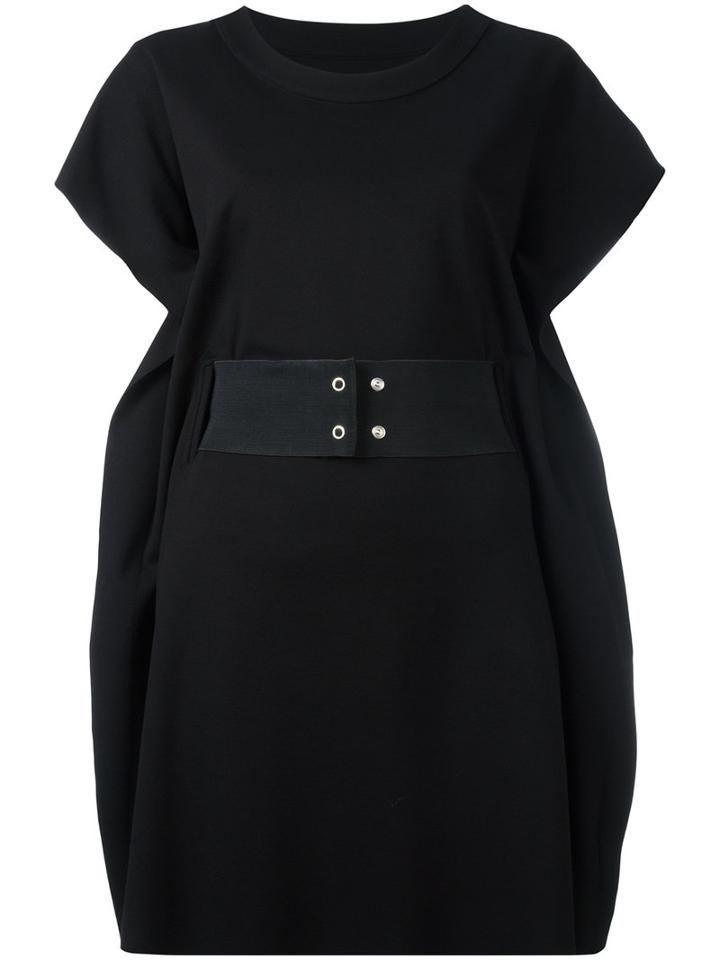 Mm6 Maison Margiela Belted Dress, Women's, Size: Medium, Black, Polyamide/spandex/elastane/viscose