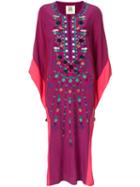 Figue - Nala Kaftan - Women - Silk - S, Pink/purple, Silk