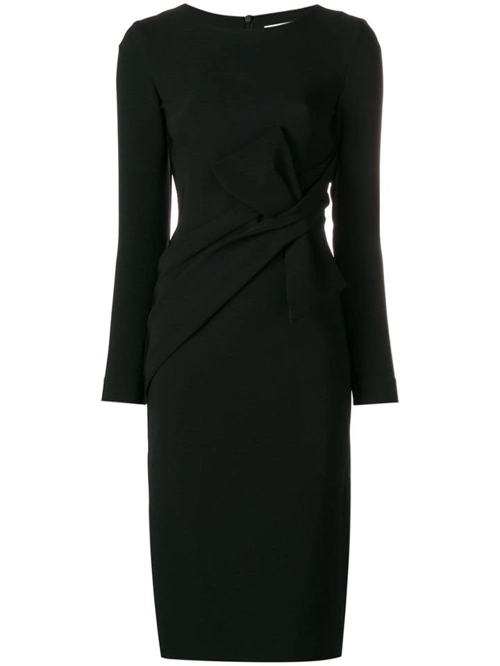 P.a.r.o.s.h. Knot Waist Pencil Dress - Black