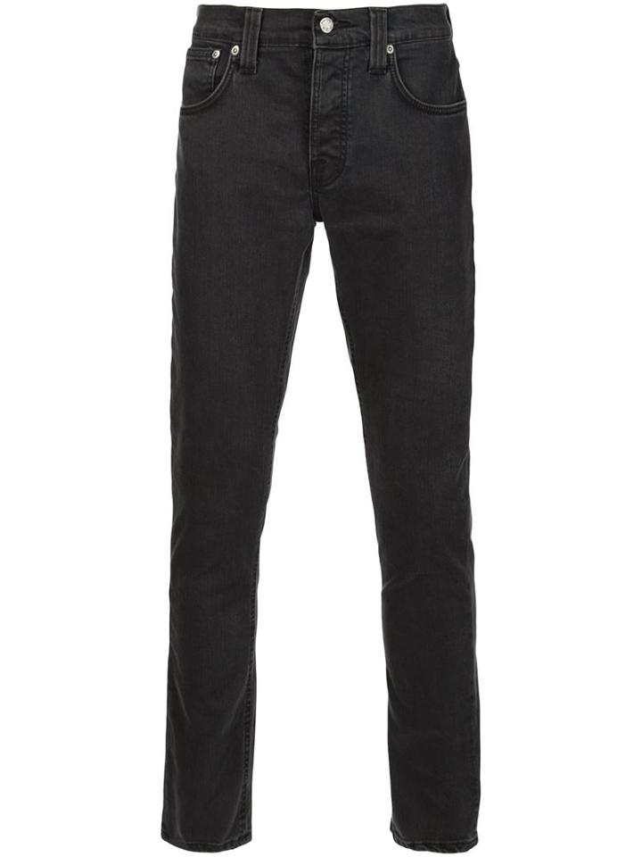 Nudie Jeans Co 'grim Tim Misty Ridge' Jeans, Men's, Size: 30/32, Black, Cotton/spandex/elastane