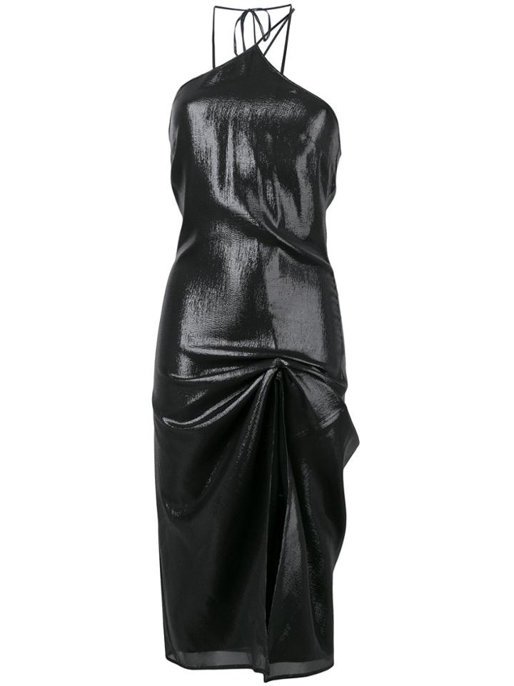 Helmut Lang Asymmetric Slip Dress - Black