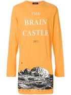 Undercover Printed Longline Long-sleeve T-shirt - Yellow & Orange