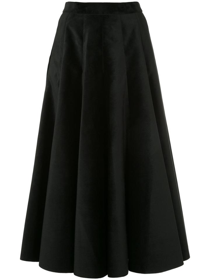Sara Battaglia Full Skirt - Black