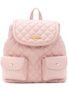 Love Moschino Quilted Backpack - Pink & Purple
