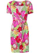Ultràchic Hibiscus Print Mini Dress - Multicolour