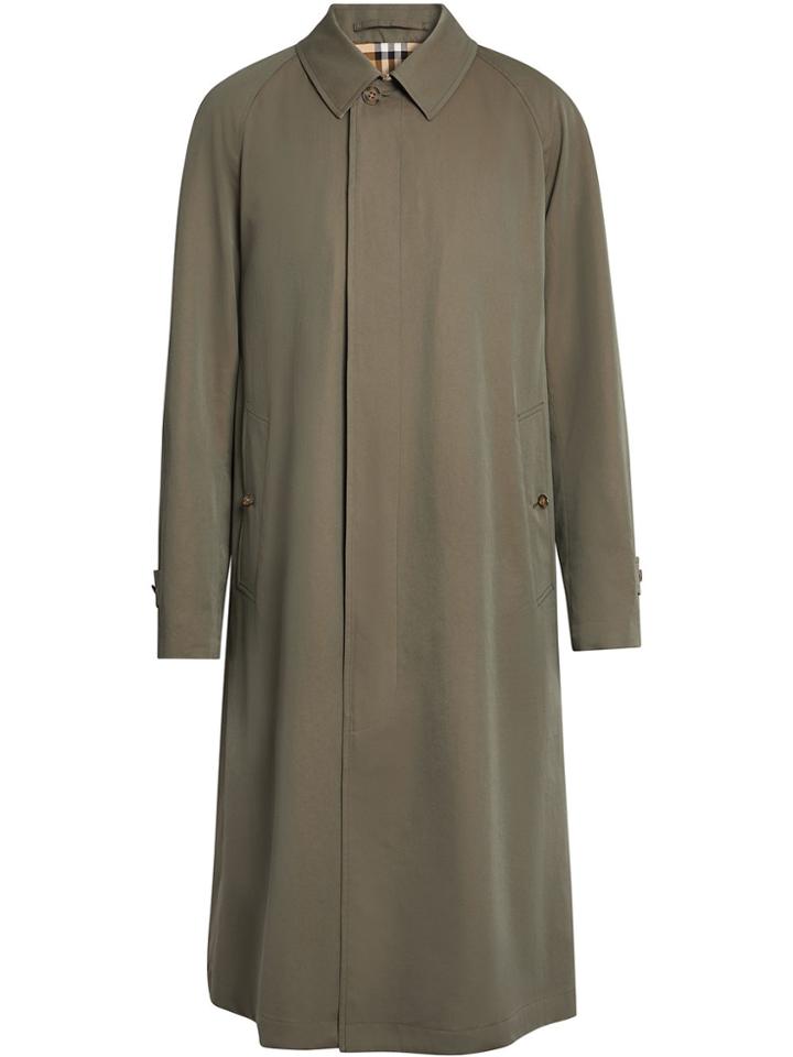 Burberry The Brighton Car Coat - Green