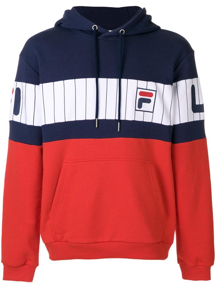 Fila Colour Block Hoodie - Red