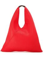 Mm6 Maison Margiela Shopper Tote, Women's, Red, Polyester/calf Leather