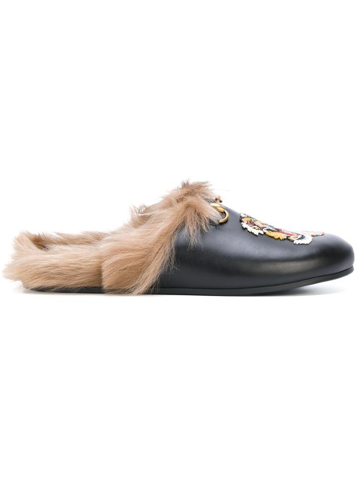Gucci Princetown Horsebit Tiger Mules - Unavailable