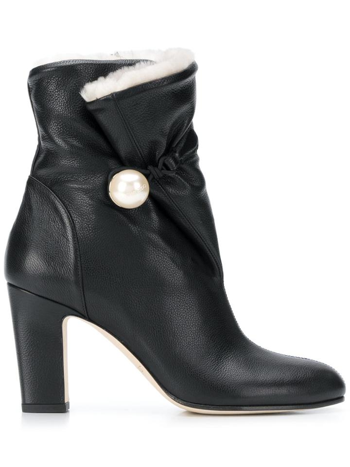 Jimmy Choo Bethane Shearling Boots - Black