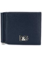 Dolce & Gabbana Bifold Wallet With Money Clip - Blue