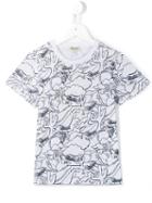 Kenzo Kids Cactus Print T-shirt, Size: 12 Yrs, White