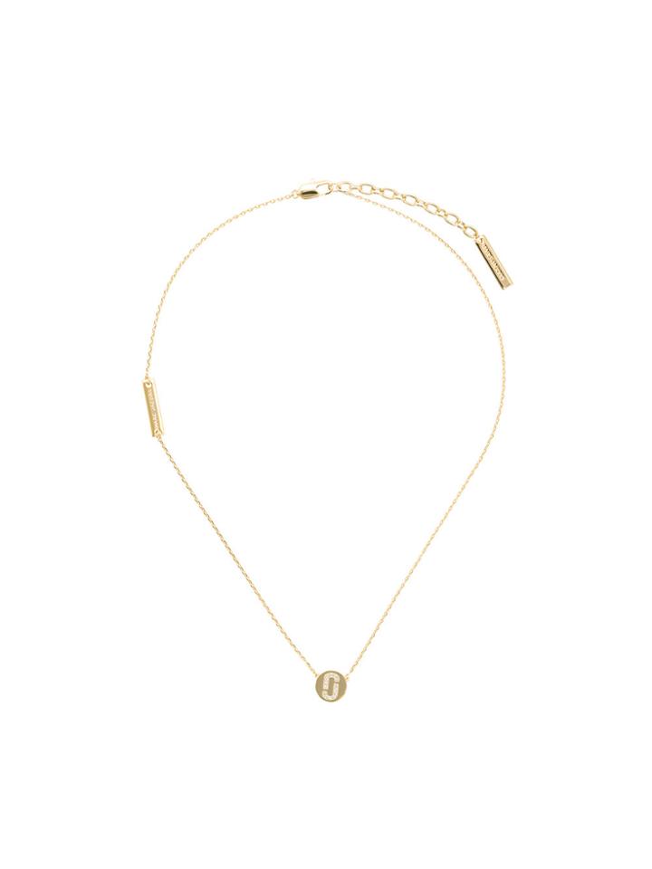 Marc Jacobs Disc Pendant Necklace - Metallic