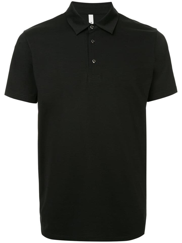 Attachment Short-sleeved Polo Shirt - Black