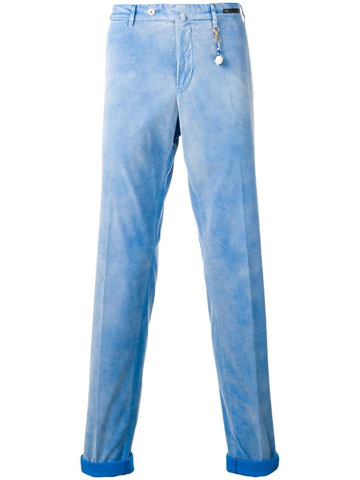 Pt01 Printed Trousers - Blue