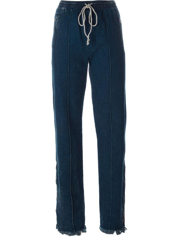 Chloé Washed Denim Trousers, Women's, Size: 36, Blue, Cotton