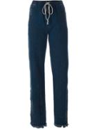 Chloé Washed Denim Trousers, Women's, Size: 36, Blue, Cotton