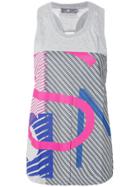 Adidas By Stella Mccartney Essentials Stripe Graphic Top - Grey