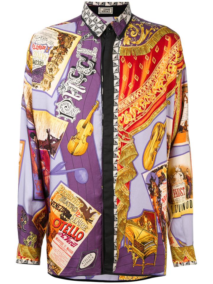 Versace Vintage Opera Printed Shirt - Multicolour