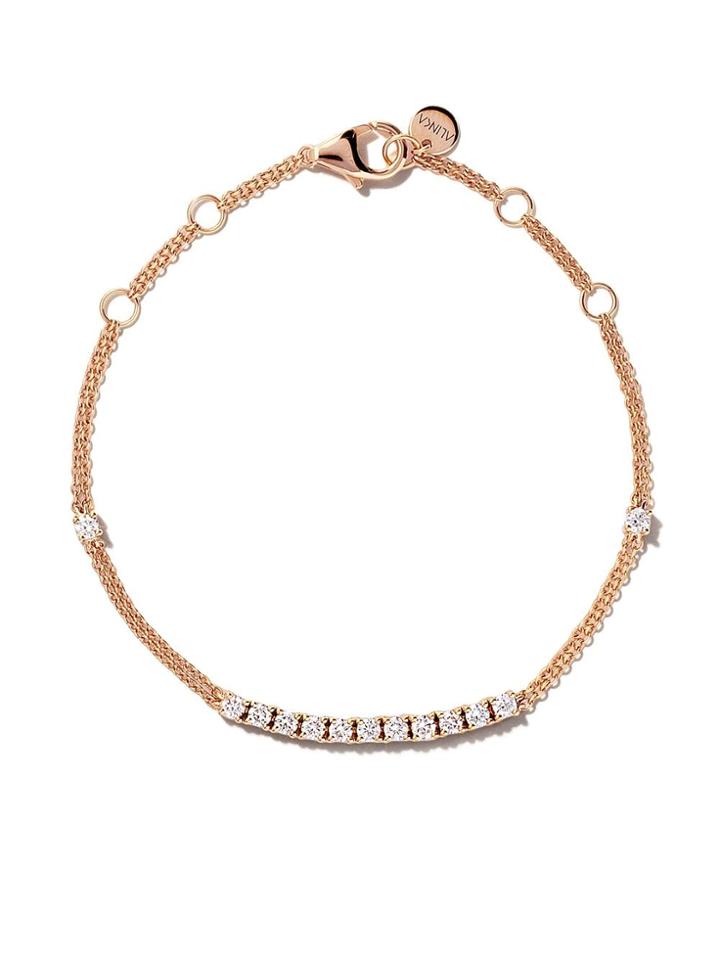 Alinka 18kt Rose Gold Riviera Diamond Bracelet