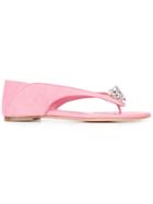 Alexander Mcqueen King And Queen Sandals - Pink & Purple