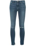 Frame Denim Distressed Skinny Jeans - Blue