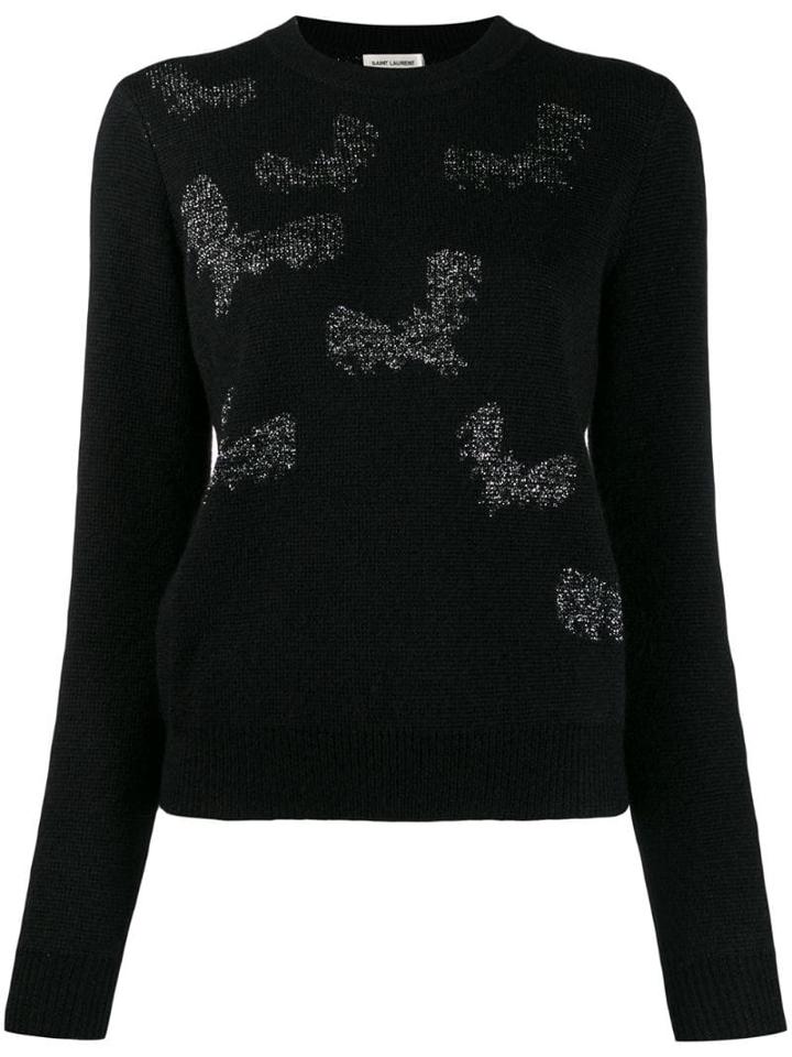 Saint Laurent Bat Sweater - Black