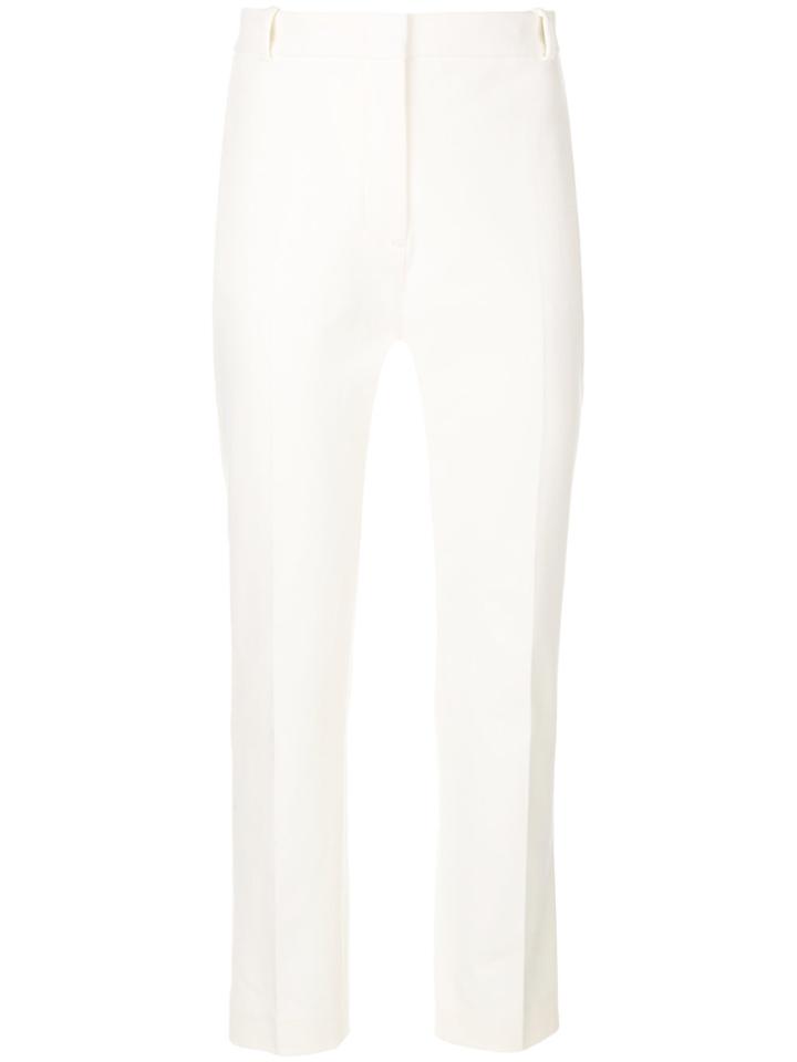 Joseph High Rise Cropped Trousers - White